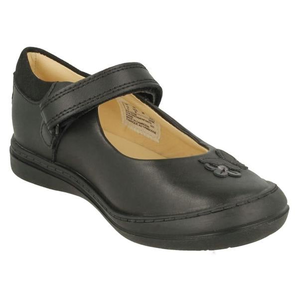Clarks Girls Clarks Butterfly Detailed School Shoes Scooter Daisy