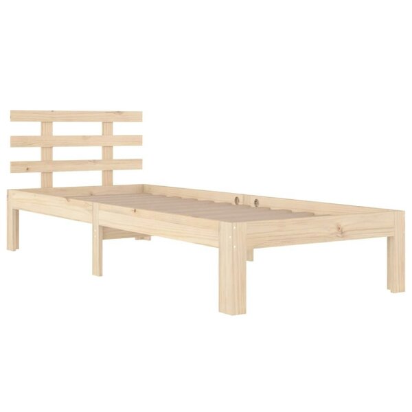 Berkfield Bed Frame Solid Wood 90x190 cm Single
