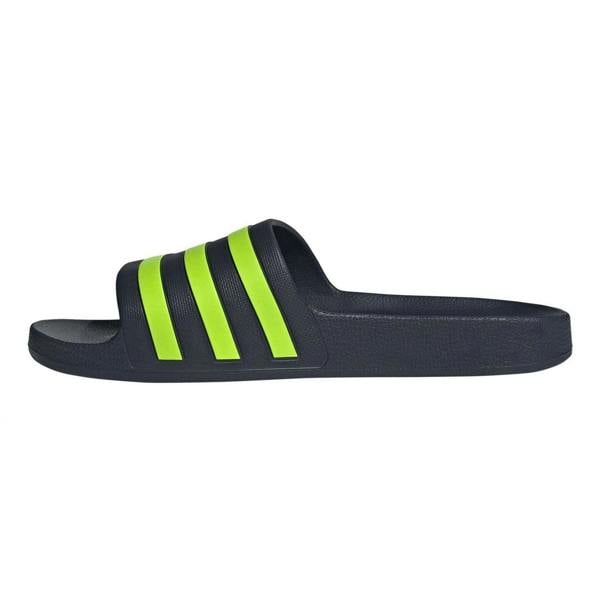 Adidas Unisex Adult Adilette Aqua Slides - Legend Ink/Lucid Lemon - 