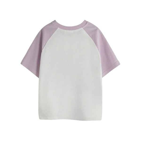 Pusheen Girls Good Vibes Raglan T-Shirt - White/Pink