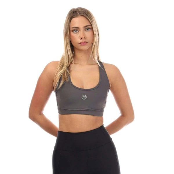 Skins Womens/Ladies Series-3 Active Sports Bra - Charcoal