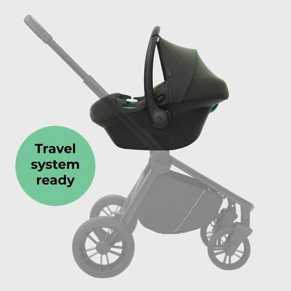 My Babiie MBCS02LT i-Size Infant Carrier Car Seat and ISOFIX Base - Forest Green