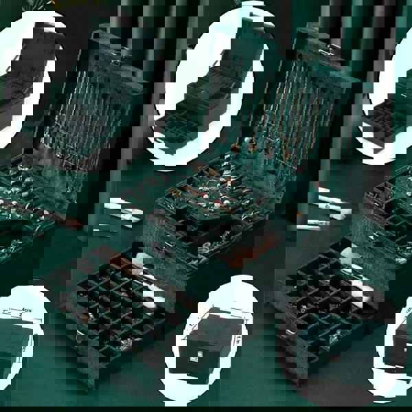 smartbies Large Jewellery Box Rings Necklaces Bracelets Jewelry Storage Organiser 3 Layer