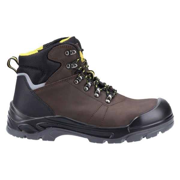 Amblers Safety AS203 Laymore Water Resistant Leather Men's Safety Boots in Brown