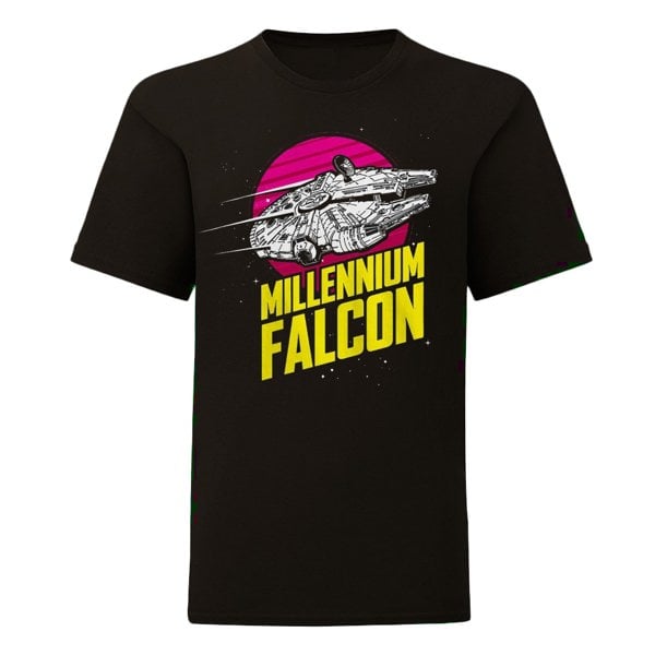 Star Wars Childrens/Kids Millennium Falcon T-Shirt - Black