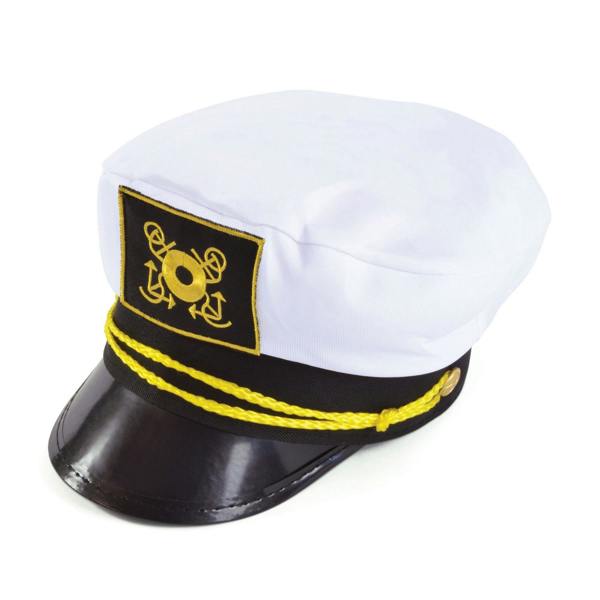 Bristol Novelty Unisex Adults Captains Cap - White - 