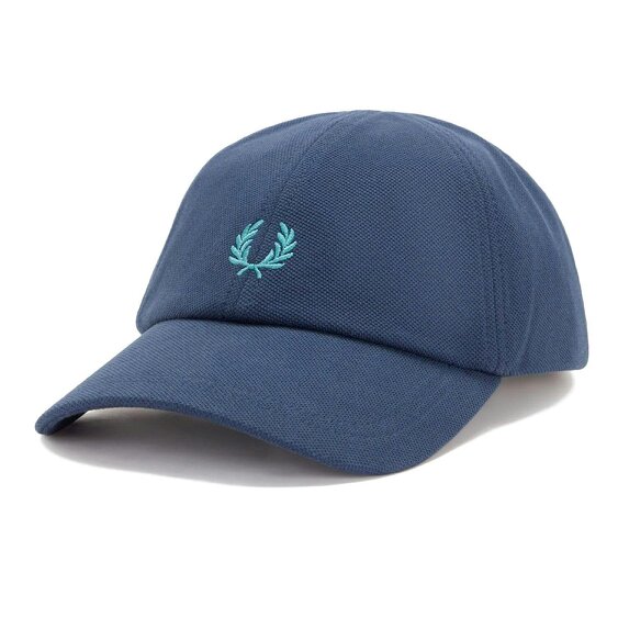 Fred Perry Pique Classic Cap - Tennis Blue/Deep Mint - One Size