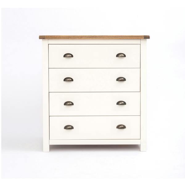 Lovere 4 Drawer Chest of Drawers Brass Cup Handle