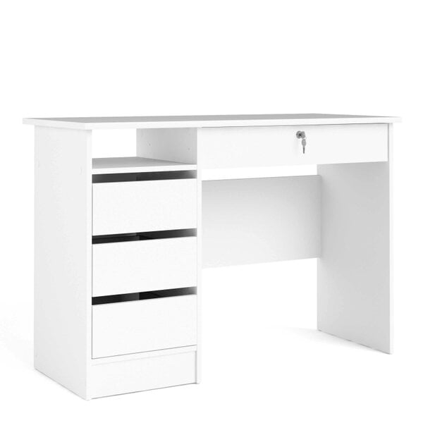 Wyld Haus Billabong White Wooden 4 Drawer Desk