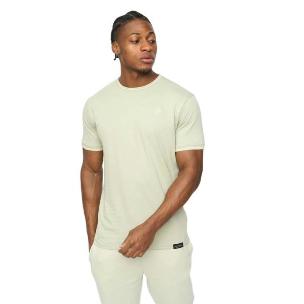 Crosshatch Mens Preece T-Shirt - Light Olive - 