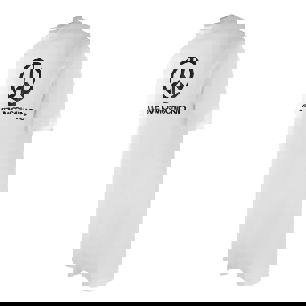 Moschino Love Moschino Peace Logo White T-Shirt