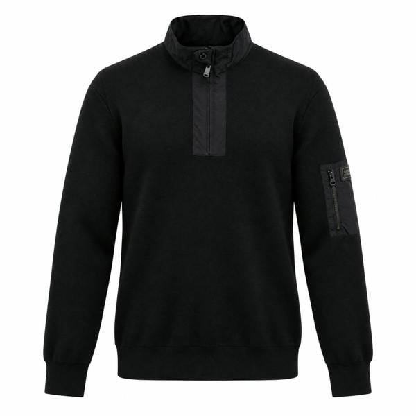 Barbour International Inline Half Zip Sweatshirt Black