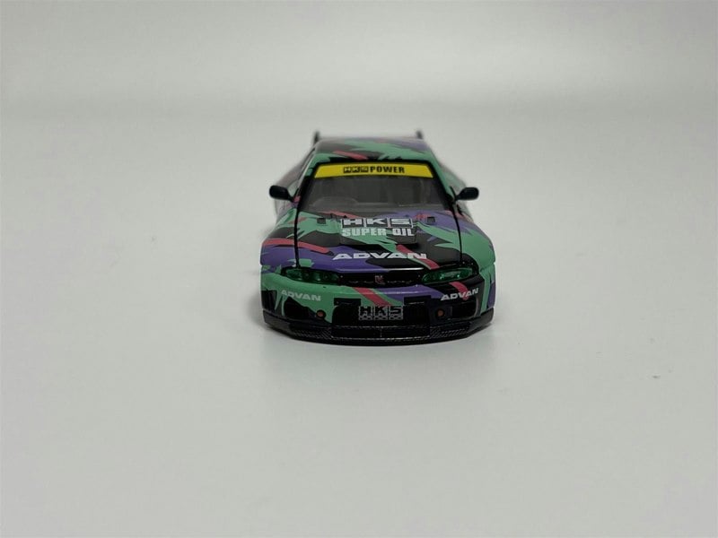 Mini GT Nissan Skyline GTR R33 HKS V1 1:64 Scale Kaido House Mini GT MGTKHMG129