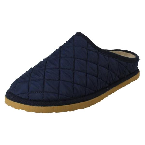 Padders Ladies Padders Quilted Design Slip On Extra Wide Mule Slippers Thetis