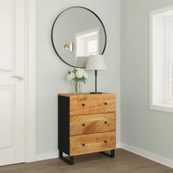 Berkfield Sideboard 60x33x75 cm Solid Wood Acacia