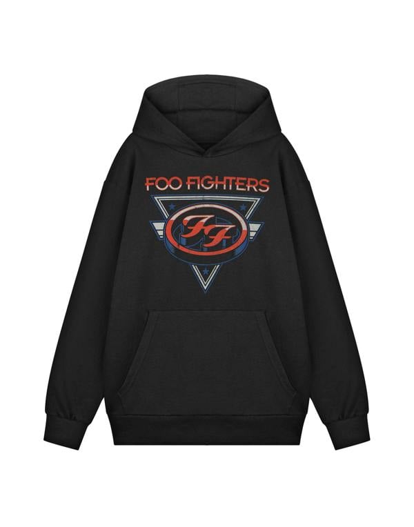 Foo Fighters Unisex Black Triangle Stars Adults Hoodie