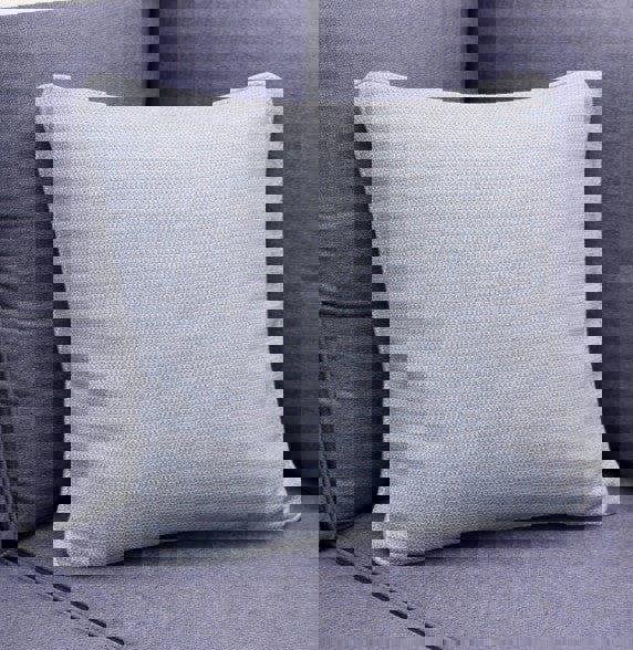 Scatter Cushions 45cmx45cm (18"x18") - Garden Sofa Cushions Pillows UK Made Herringbone Blue The Garden Furniture Shop