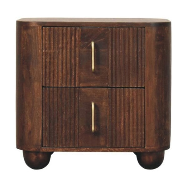 Artisan Furniture Solid Wood Marlowe Fluted Nightstand