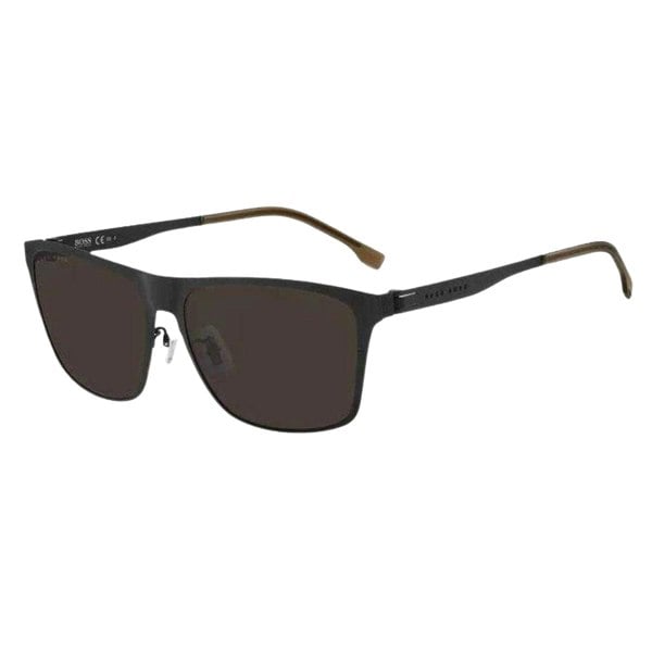 Hugo Boss Mens Rectangle Sunglasses - Brown