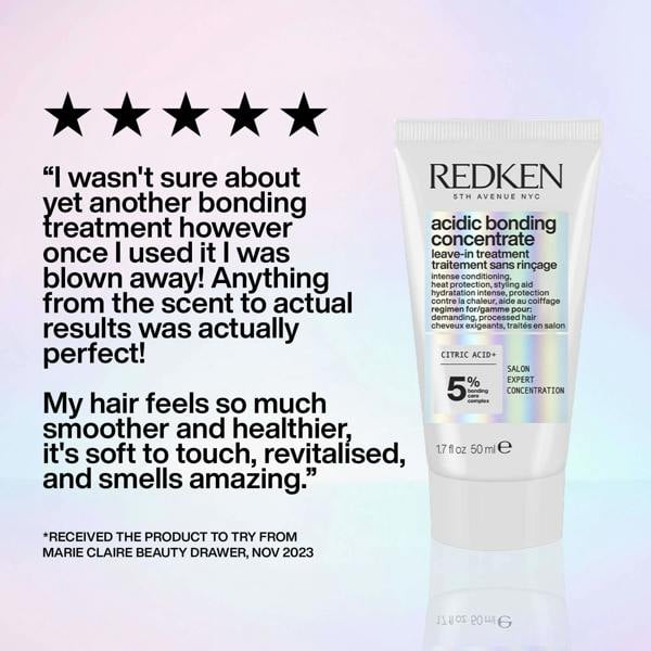 Redken Acidic Bonding Concentrate Leave-In Treatment, Heat Protection 50ml (Launch 01/08/2025) - Additional 2