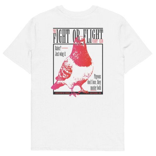 Anchor & Crew 08 Fight Or Flight Club EDITIONS Organic Cotton T-Shirt - White