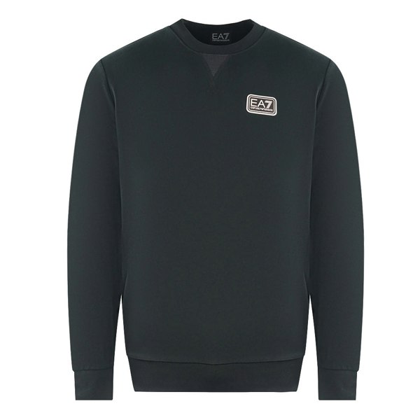 EA7 Branded Patch Logo Sweatershirt - Black