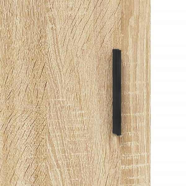 Berkfield Highboard Sonoma Oak 34.5x34x180 cm Engineered Wood