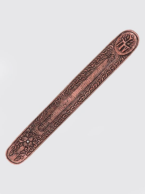Namaste Metal Embossed Incense Holder 