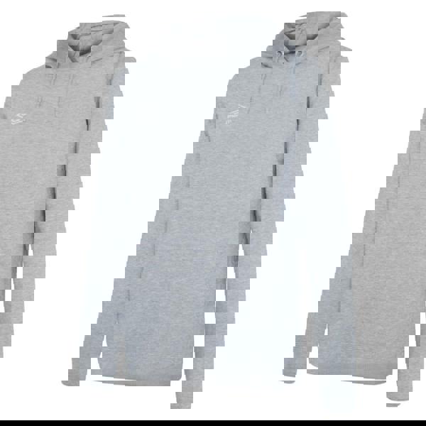 Umbro Womens/Ladies Club Leisure Hoodie - Grey Marl/White