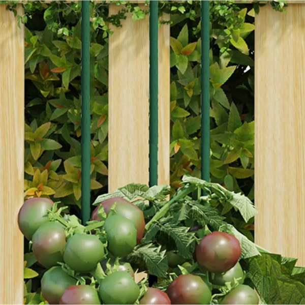 Berkfield Garden Plant Stakes 30 pcs Green 115 cm Steel