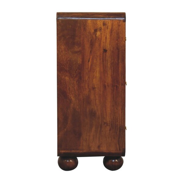 Artisan Furniture Solid Wood Chestnut Woven Chest, 3 Drawers, Brown