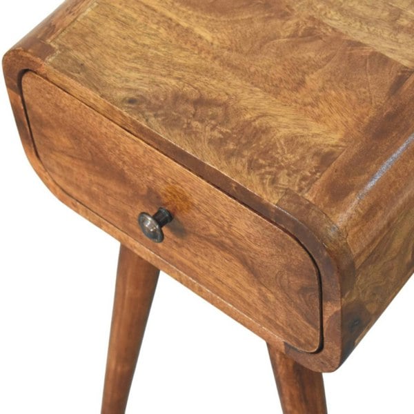 Artisan Furniture Avora Mini Chestnut Nightstand with 1 drawer