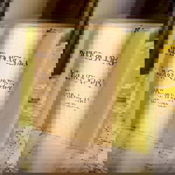 Lemon poppy handmade soap