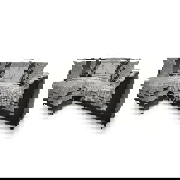 Furnishings For Less Luca Mixed Fabric 5 Seater Corner Sofa - Scatter Back