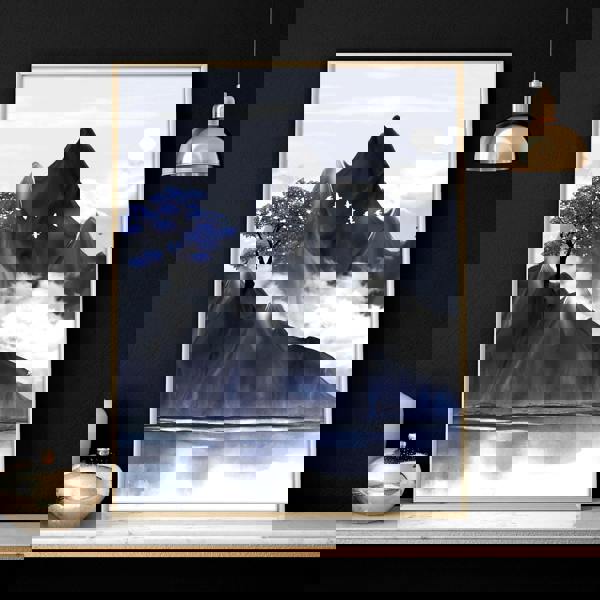 Living room pictures for walls | set of 3 Japanese art prints