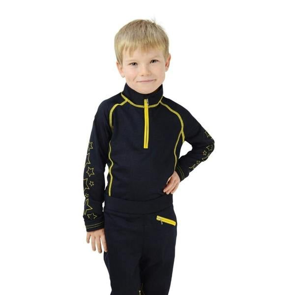 HyFASHION Childrens/Kids Stella Top - Navy/Yellow - 