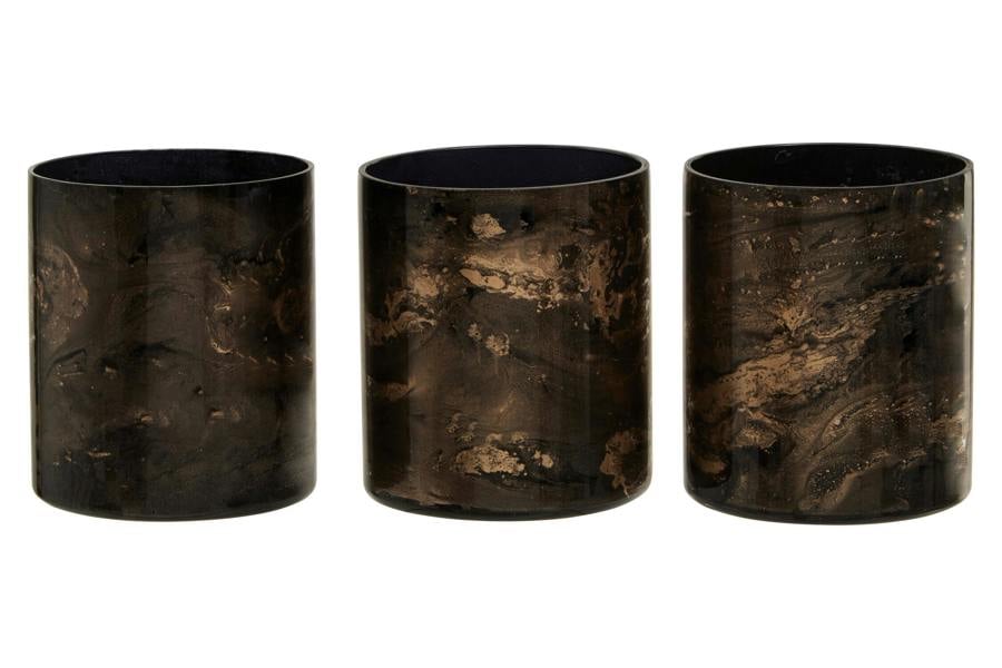 Set of 3 Gaia Tealight Holders