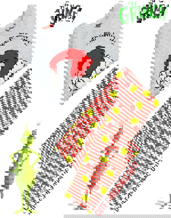 The Grinch Unisex Kids Red Character Long Sleeve Long Leg Pyjama Set