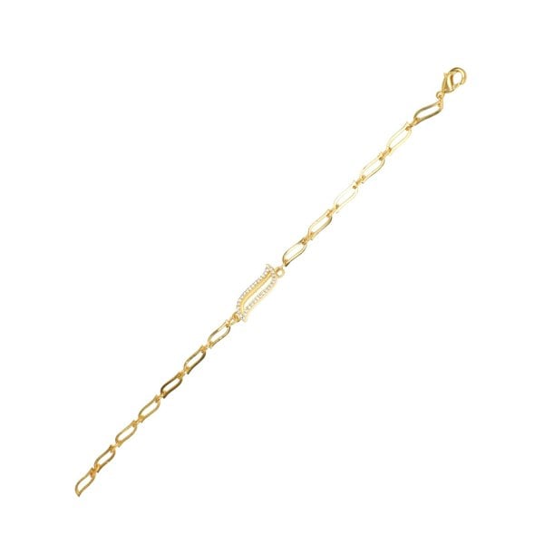 Wave Symphony Link Bracelet CZ - Lila Rasa