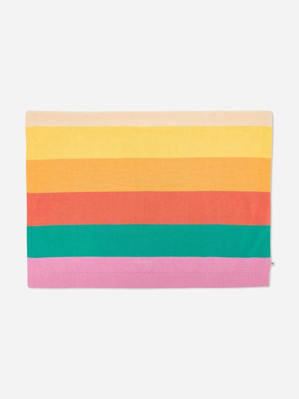 The Bonnie Mob Bobby - Pink Rainbow Stripe Shawl