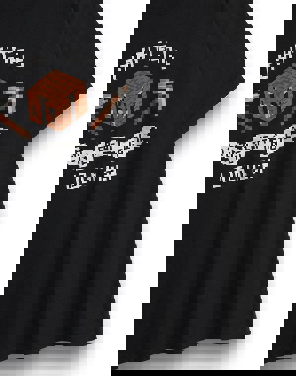 Minecraft Boys Black Short Sleeved T-Shirt