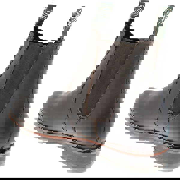 Frank James Brigstock Brogue Leather Pull On Mens Brogue Chelsea Dealer Boots