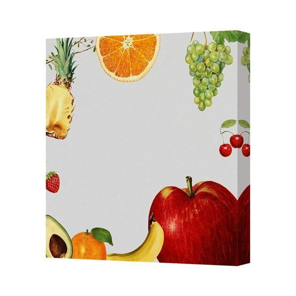 Benjamin Tate Design Fruit Border Canvas Art Print Modern Contemporary Wall Decor UK Made