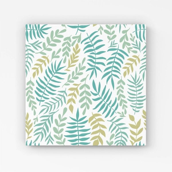 Warren Reed Multicolor Leafs And Branches Canvas