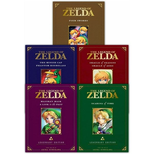 VIZ Media The Legend of Zelda Legendary Paperback Edition Vol 1-5 Collection 5 Books Set