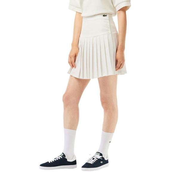 Lacoste Womens/Ladies Knitted Tennis Skirt - White - 