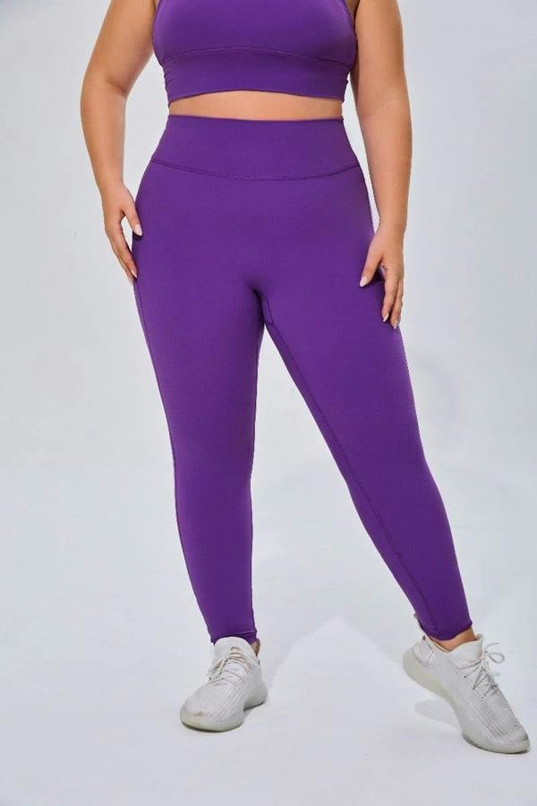 Anniou Plus Size High Waist Yoga Leggings