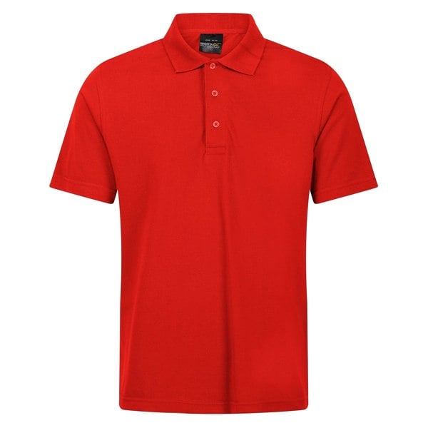 Regatta Mens Pro 65/35 Short-Sleeved Polo Shirt - Classic Red