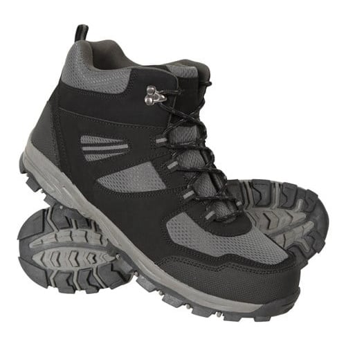 Mountain Warehouse Mens Mcleod Wide Fit Walking Boots - Jet Black