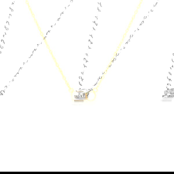 Say It With April Diamond Birthstone Necklace - Yellow Gold Plated